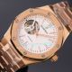 Copy Audemars Piguet Royal Oak watch White Dial Rose Gold Bezel Rose Gold Strap (3)_th.jpg